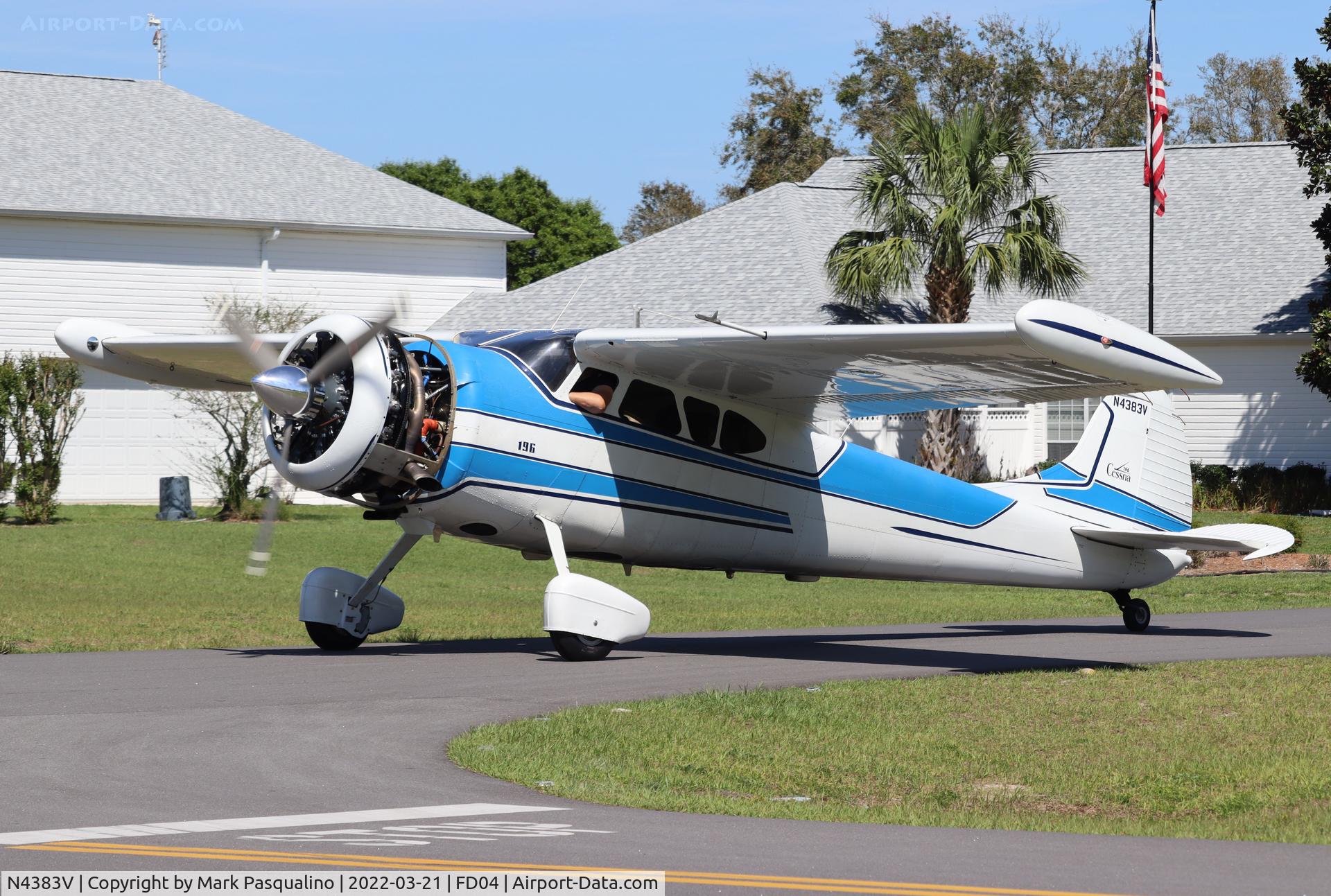 N4383V, 1949 Cessna 195 C/N 7305, Cessna 196