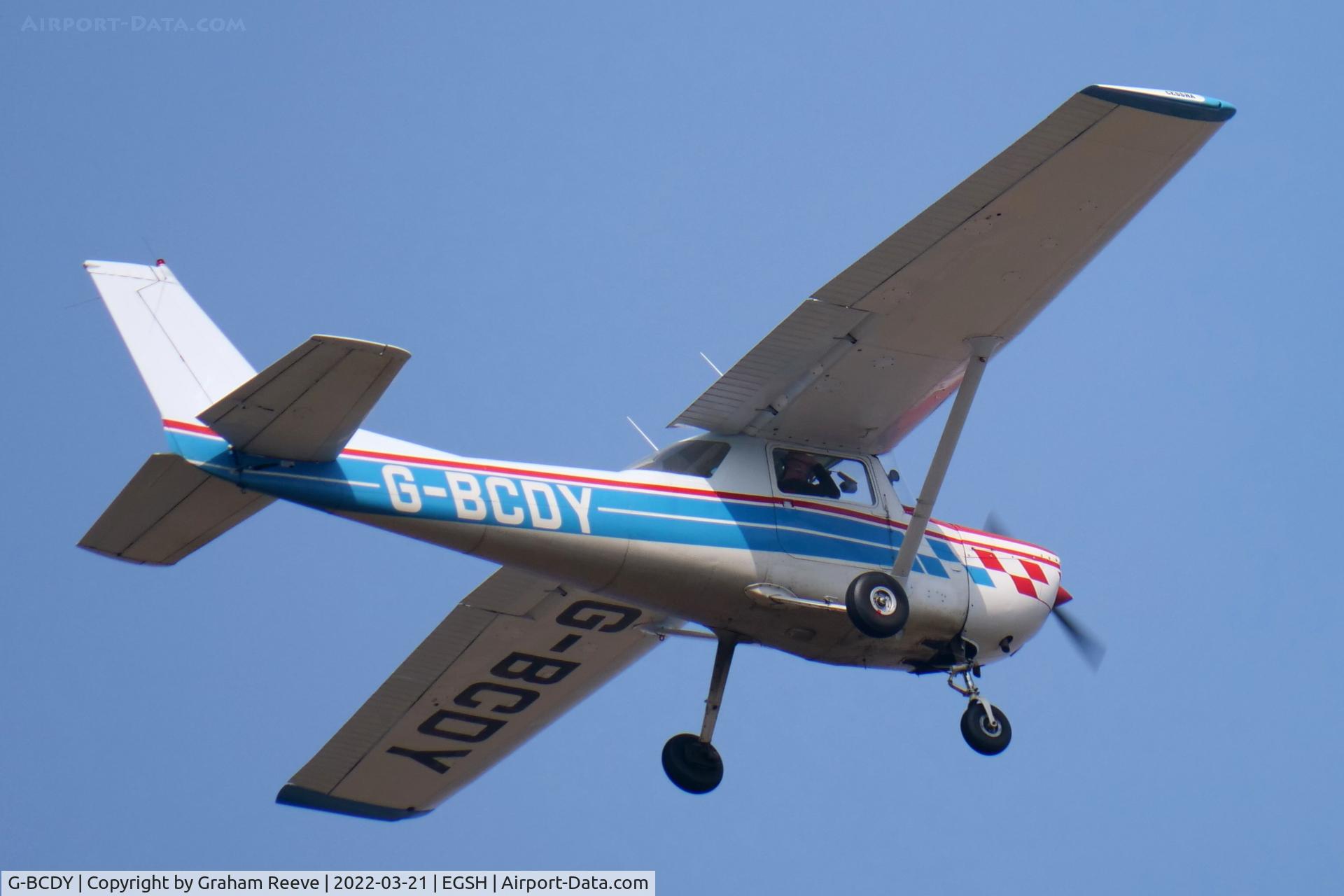 G-BCDY, 1974 Reims FRA150L Aerobat C/N 0237, Departing from Norwich.