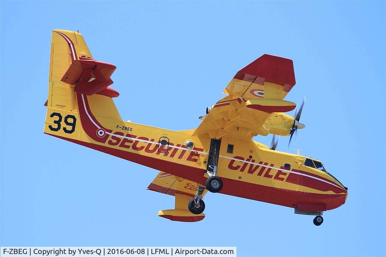 F-ZBEG, Canadair CL-215-6B11 CL-415 C/N 2015, Canadair CL-415, On final Rwy 31R, Marseille-Provence Airport (LFML-MRS)