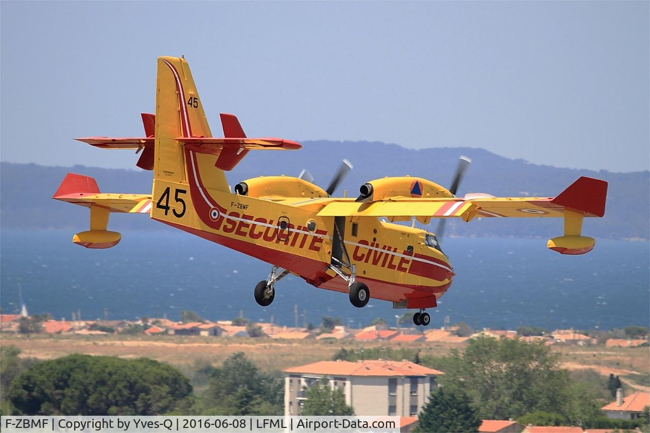 F-ZBMF, Canadair CL-215-6B11 CL-415 C/N 2045, Canadair CL-415, On final Rwy 31R, Marseille-Provence Airport (LFML-MRS)