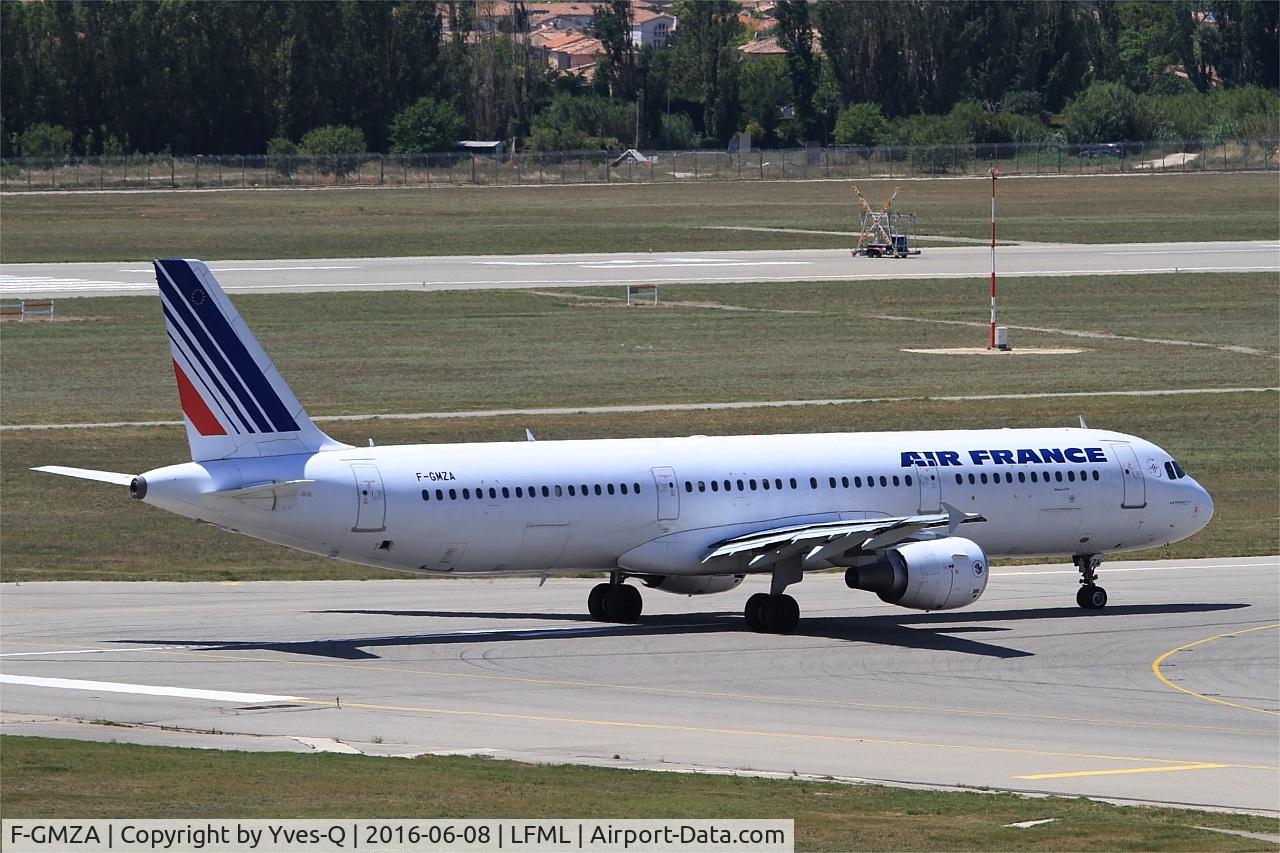 F-GMZA, 1994 Airbus A321-111 C/N 498, Airbus A321-111,Ready to take off Rwy 31R, Marseille-Provence Airport (LFML-MRS)