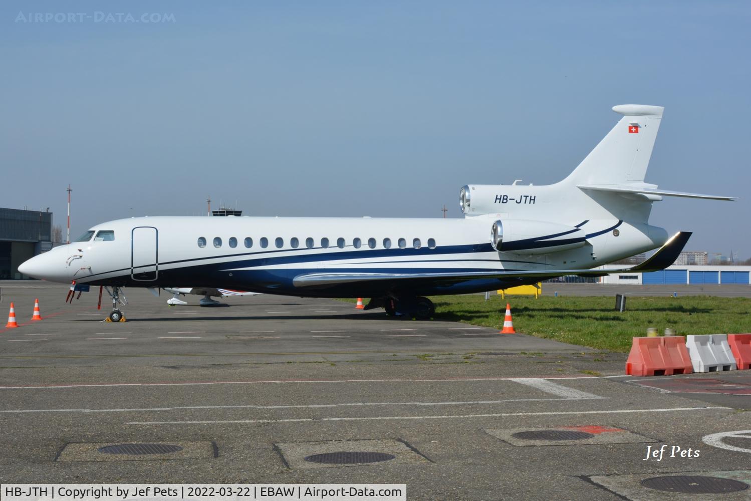 HB-JTH, 2021 Dassault Falcon 8X C/N 484, At Antwerp Airport.