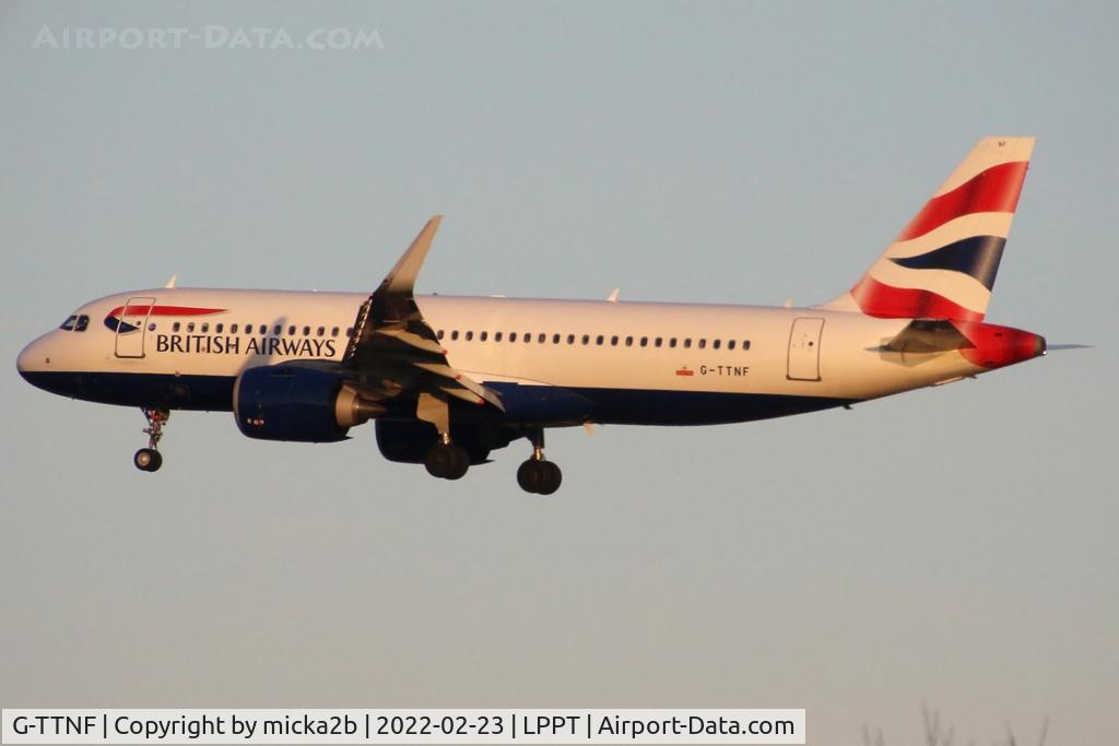G-TTNF, 2018 Airbus A320-251N C/N 8408, Landing