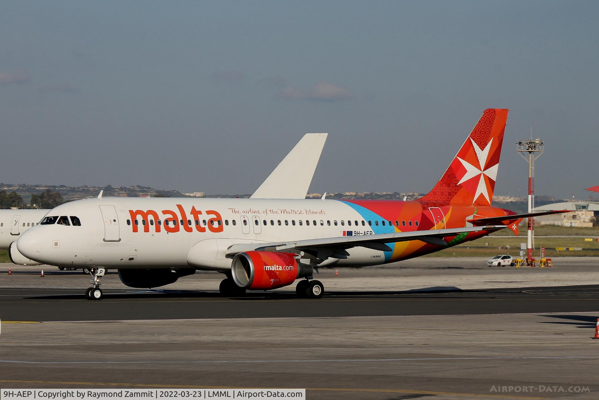 9H-AEP, 2007 Airbus A320-214 C/N 3056, A320 9H-AEP Air Malta