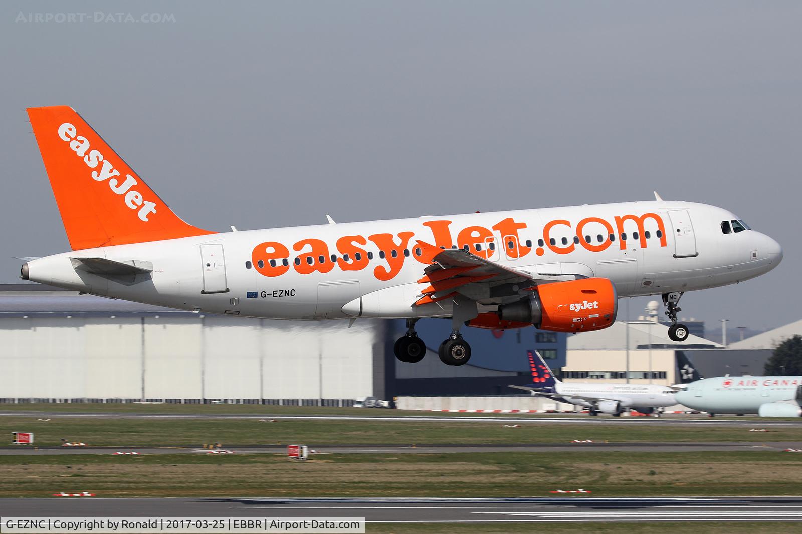 G-EZNC, 2003 Airbus A319-111 C/N 2050, at bru