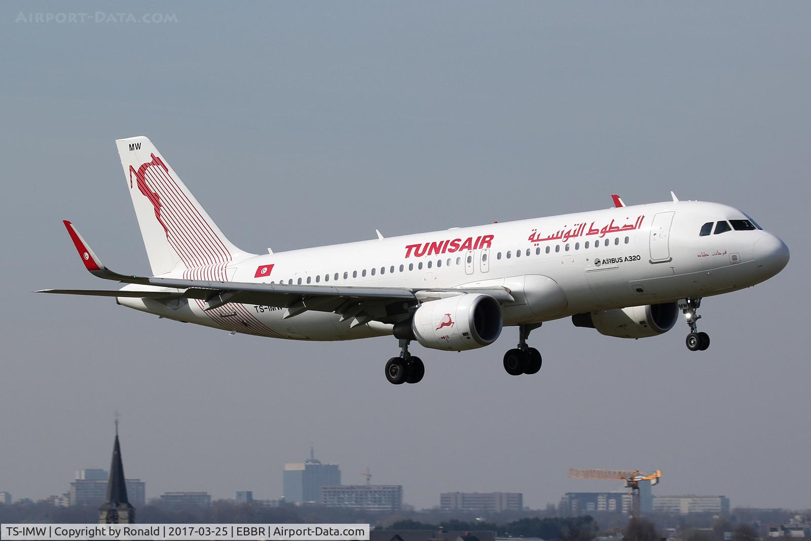 TS-IMW, 2014 Airbus A320-214 C/N 6338, at bru