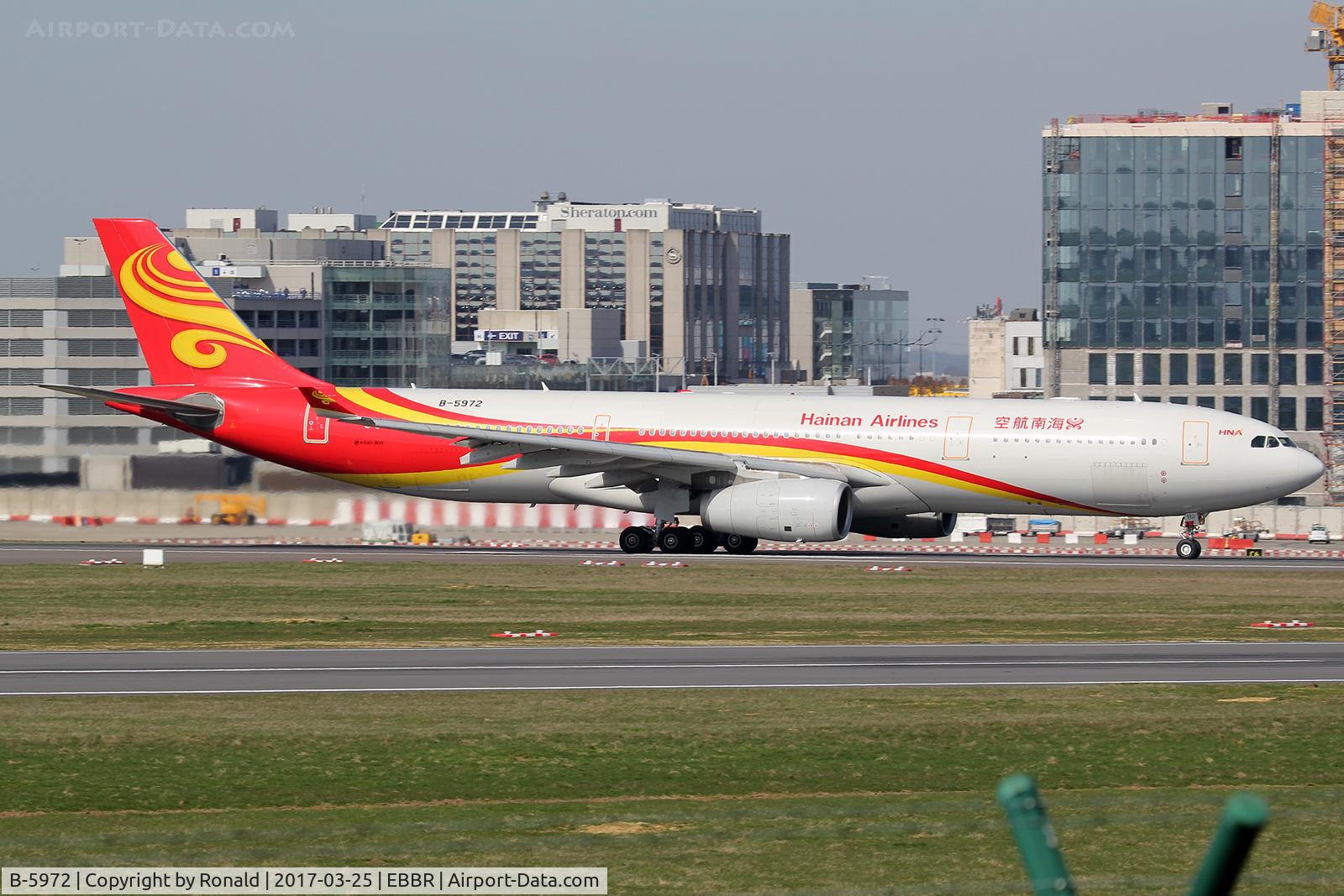 B-5972, 2015 Airbus A330-343 C/N 1634, at bru