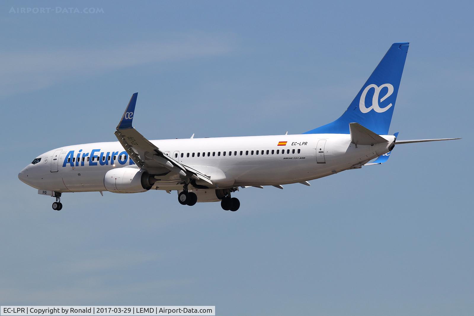 EC-LPR, 2012 Boeing 737-85P C/N 36588, at mad