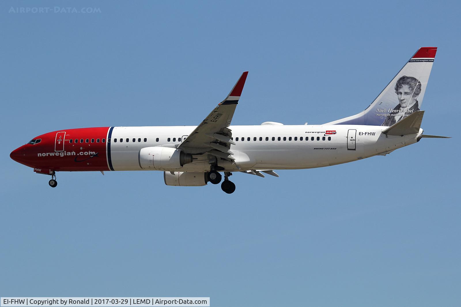 EI-FHW, 2011 Boeing 737-8JP C/N 39007, at mad