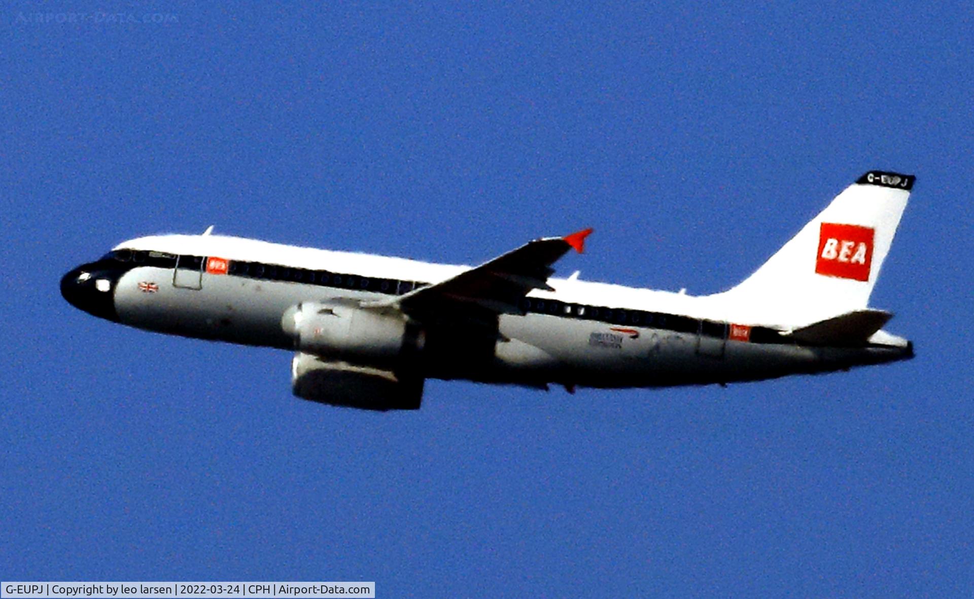 G-EUPJ, 2000 Airbus A319-131 C/N 1232, Copenhagen 24.3.2022