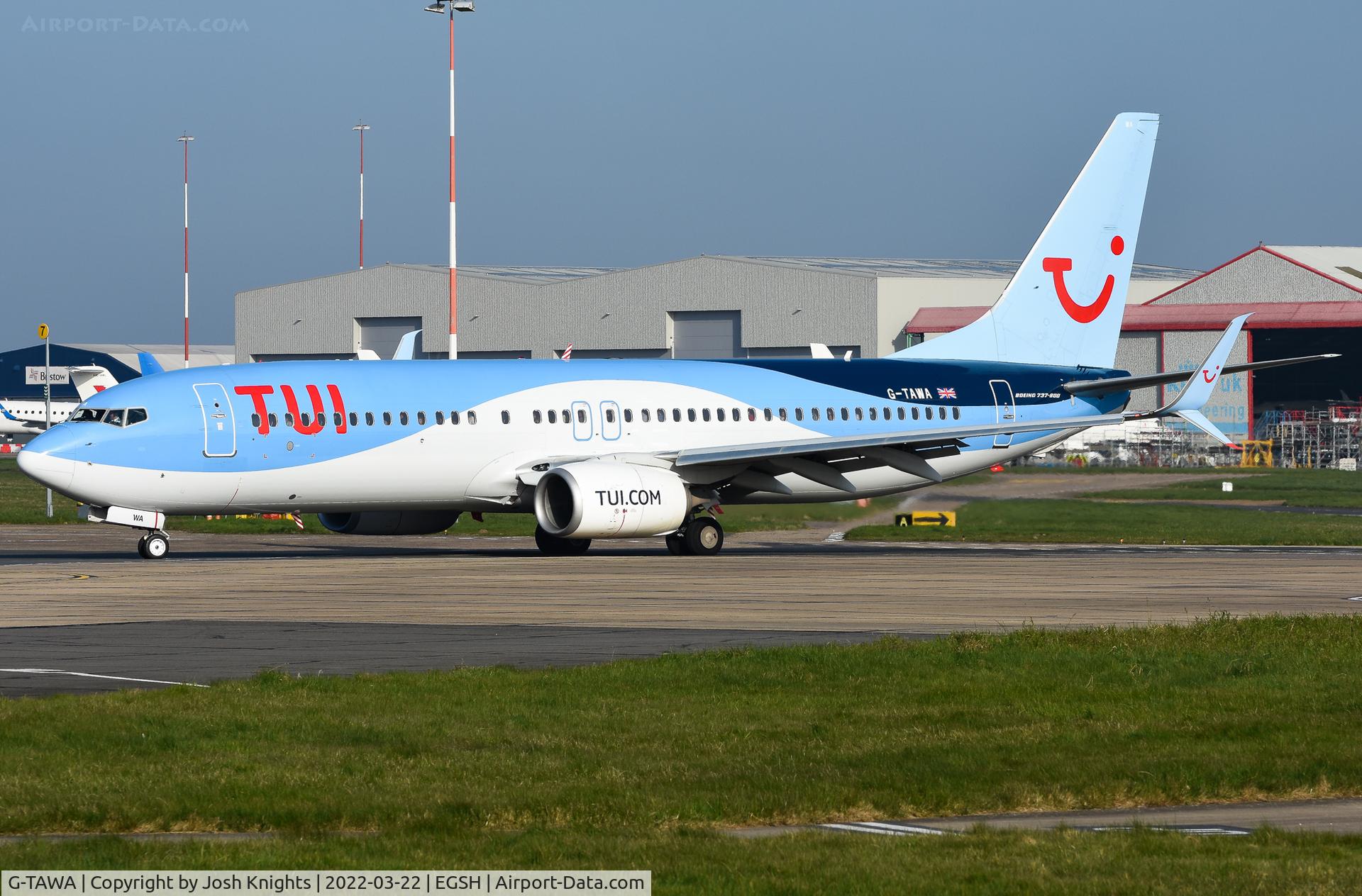 G-TAWA, 2012 Boeing 737-8K5 C/N 37264, Taxiing For Departure.