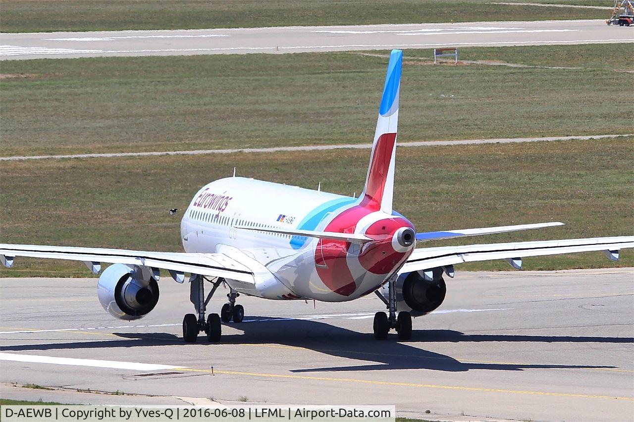 D-AEWB, 2016 Airbus A320-214 C/N 6992, Airbus A320-214, Lining up rwy 31R, Marseille-Provence Airport (LFML-MRS)