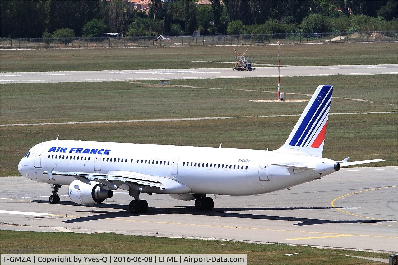 F-GMZA, 1994 Airbus A321-111 C/N 498, Airbus A321-111, Lining up Rwy 31R, Marseille-Provence Airport (LFML-MRS)