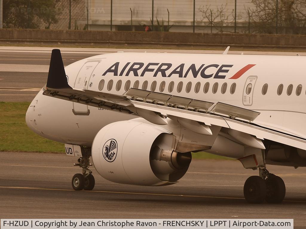 F-HZUD, 2021 Airbus A220-300 C/N 55141, Air France landing