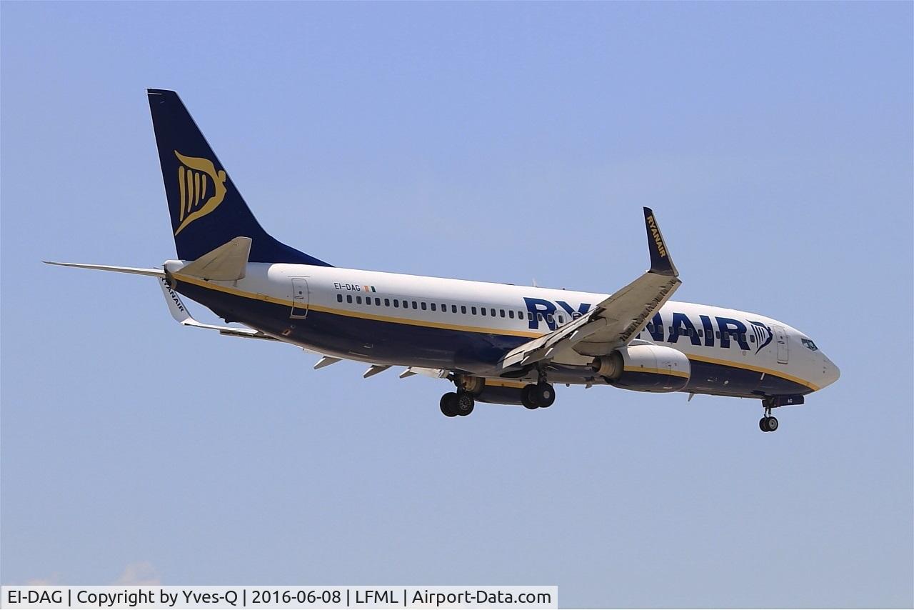 EI-DAG, 2002 Boeing 737-8AS C/N 29940, Boeing 737-8AS, On final Rwy 31R, Marseille-Provence Airport (LFML-MRS)