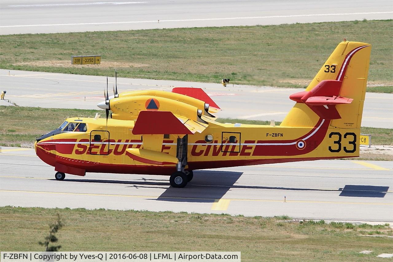F-ZBFN, 1995 Canadair CL-215-6B11 CL-415 C/N 2006, Canadair CL-415, Taxiing, Marseille-Provence Airport (LFML-MRS)