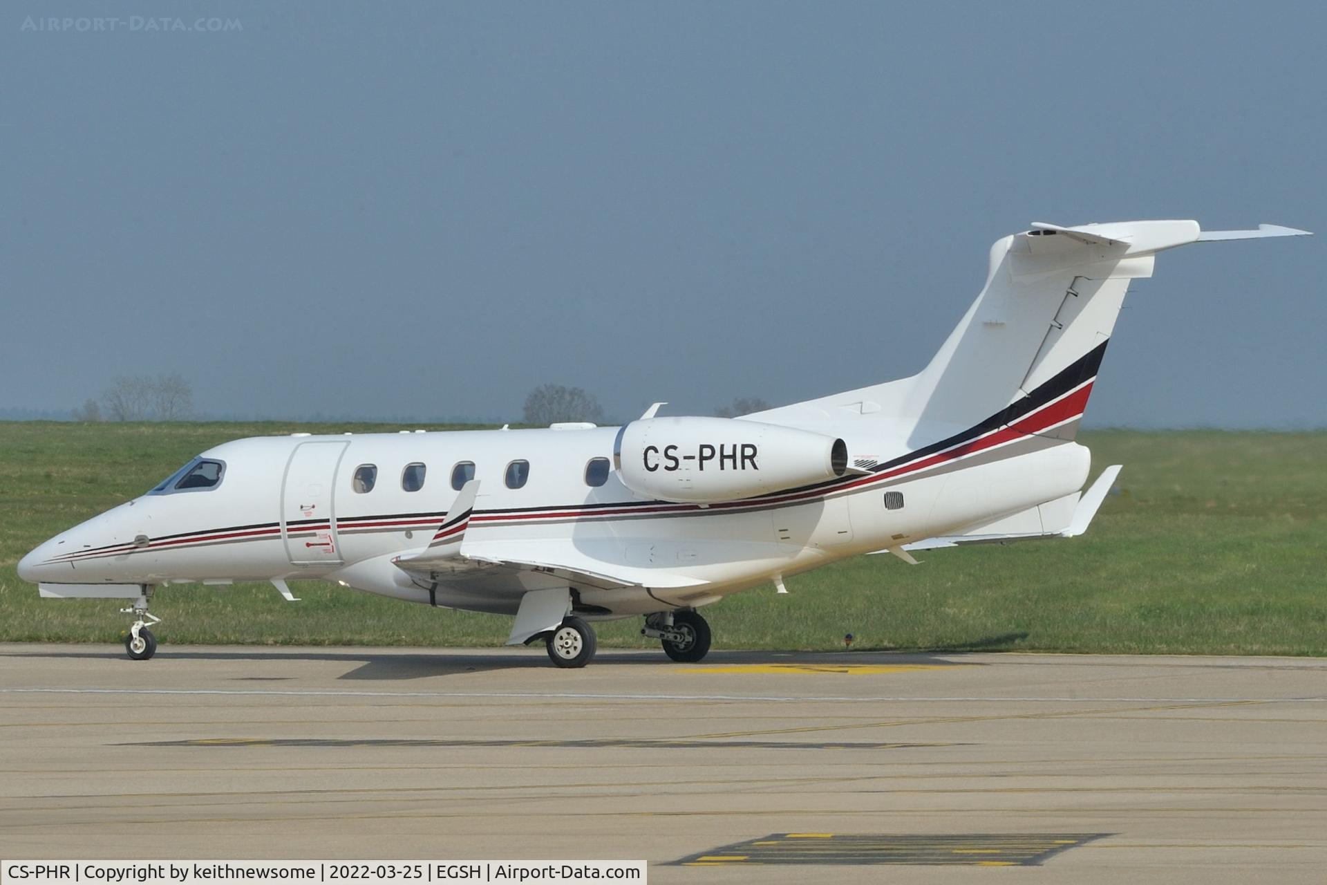 CS-PHR, 2021 Embraer EMB-505 Phenom 300 C/N 50500615, Arriving at Norwich from London City Airport.