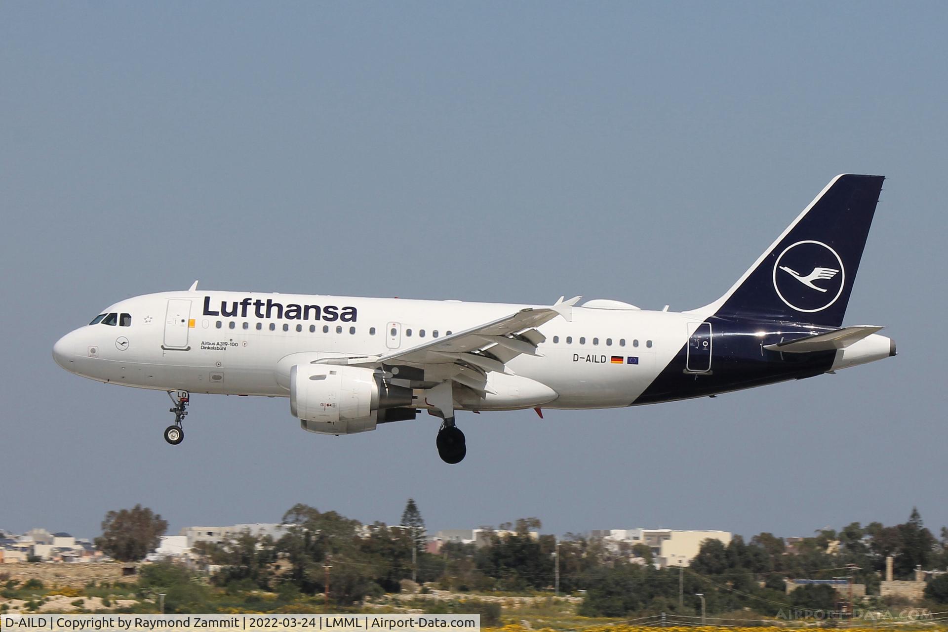 D-AILD, 1996 Airbus A319-114 C/N 623, A319 D-AILD Lufthansa
