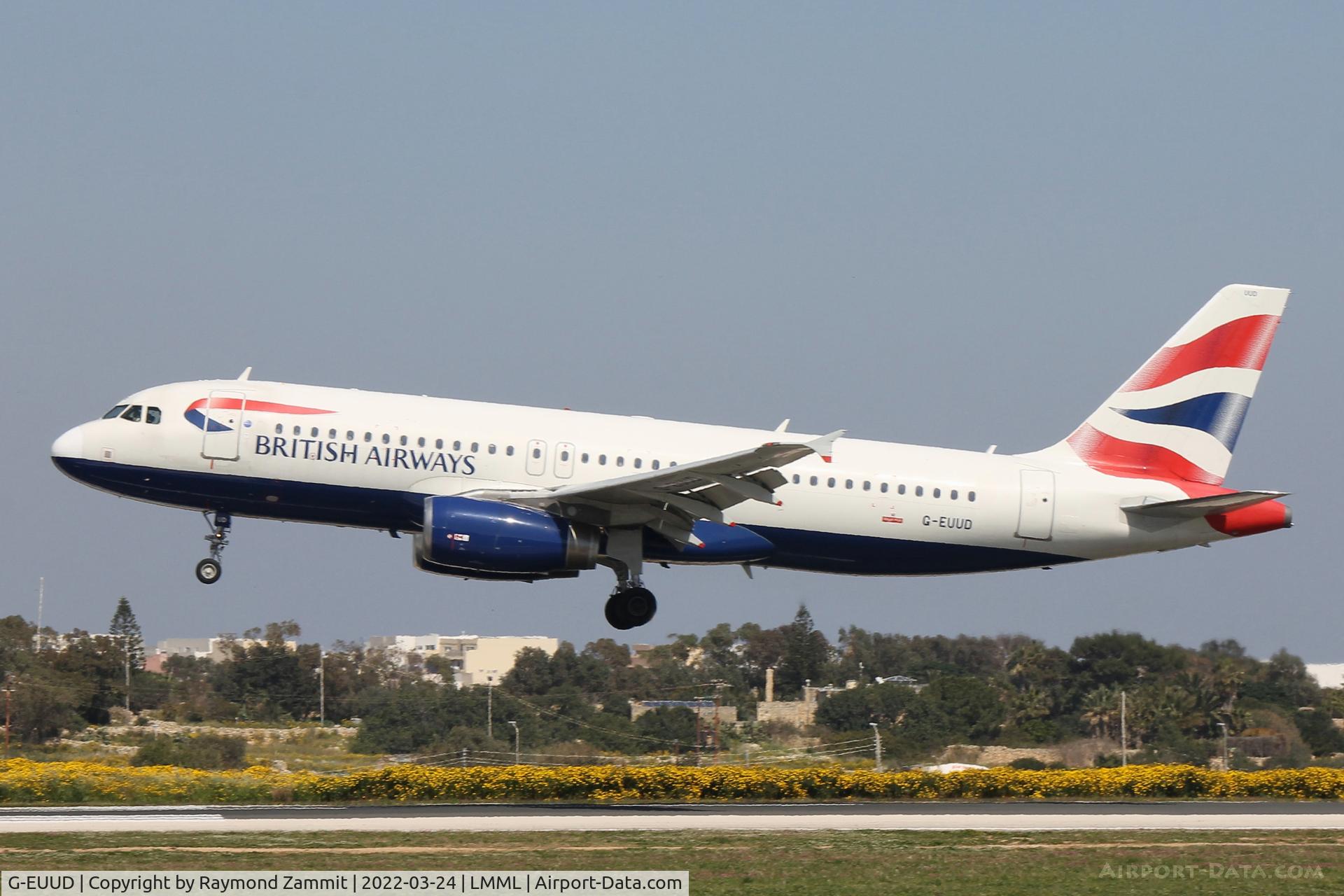 G-EUUD, 2002 Airbus A320-232 C/N 1760, A320 G-EUUD British Airways