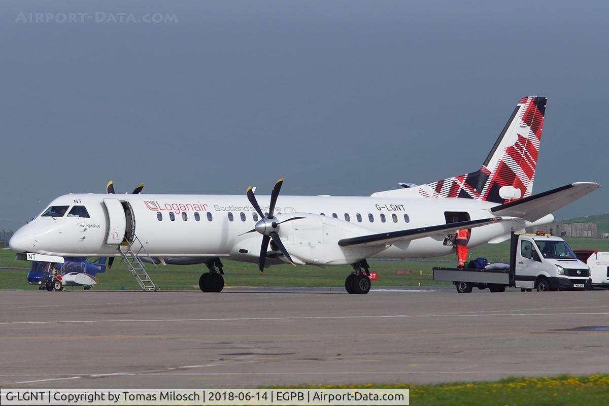 G-LGNT, 1996 Saab 2000 C/N 2000-039, UK's northernmost airport on the Shetland Islands