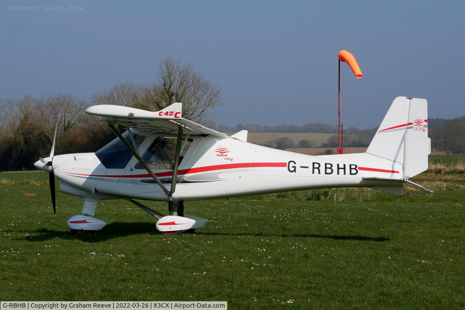 G-RBHB, 2021 Comco Ikarus C42 FB100 Charlie C/N 2108-7659, Parked at Northrepps.
