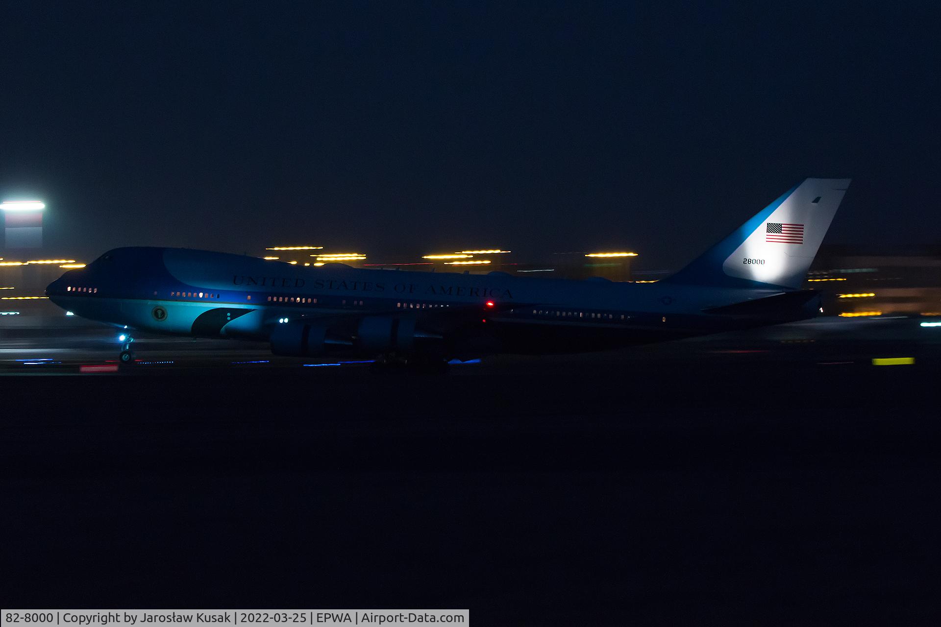82-8000, 1987 Boeing VC-25A (747-2G4B) C/N 23824, Boeing VC-25A (747-2G4B) in Warszawa