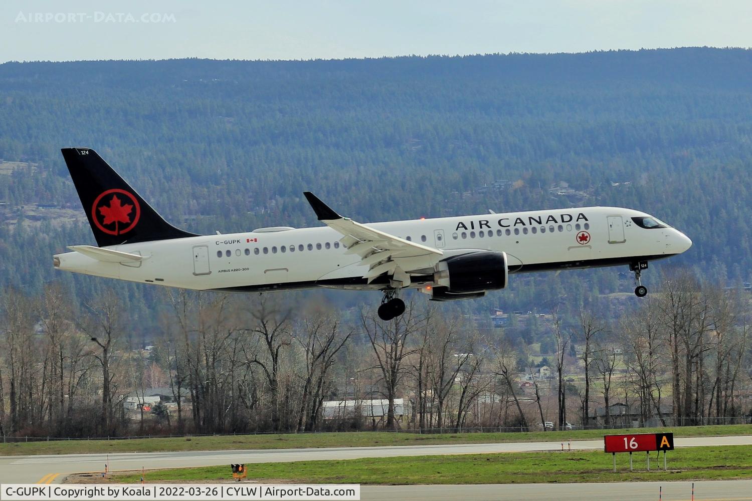 C-GUPK, 2021 Airbus A220-371 C/N 55123, Arrival from Montreal