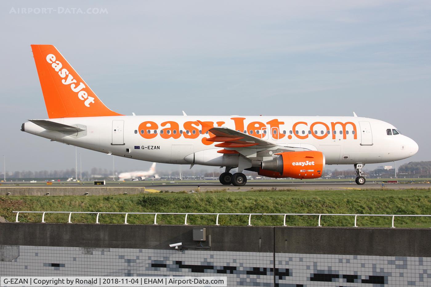 G-EZAN, 2006 Airbus A319-111 C/N 2765, at spl