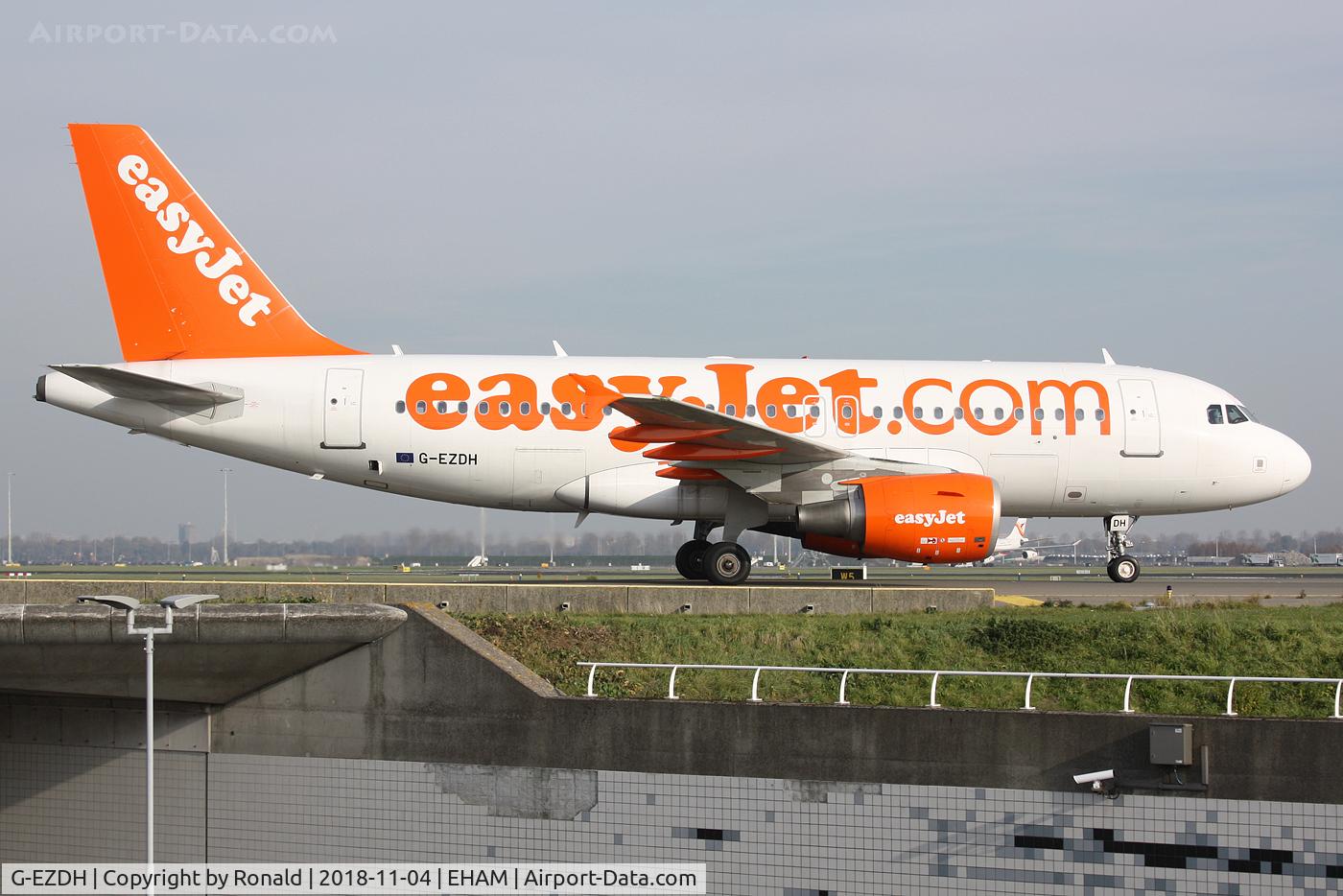 G-EZDH, 2008 Airbus A319-111 C/N 3466, at eham