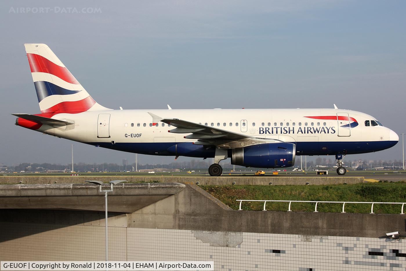 G-EUOF, 2001 Airbus A319-131 C/N 1590, at spl