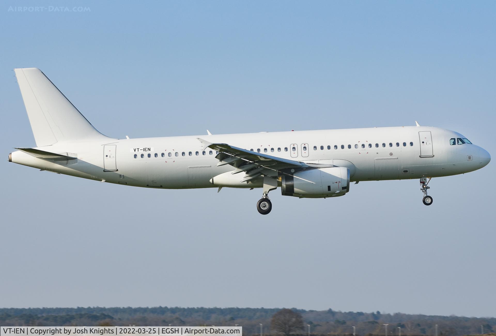VT-IEN, 2011 Airbus A320-232 C/N 4954, Arriving For Respray.