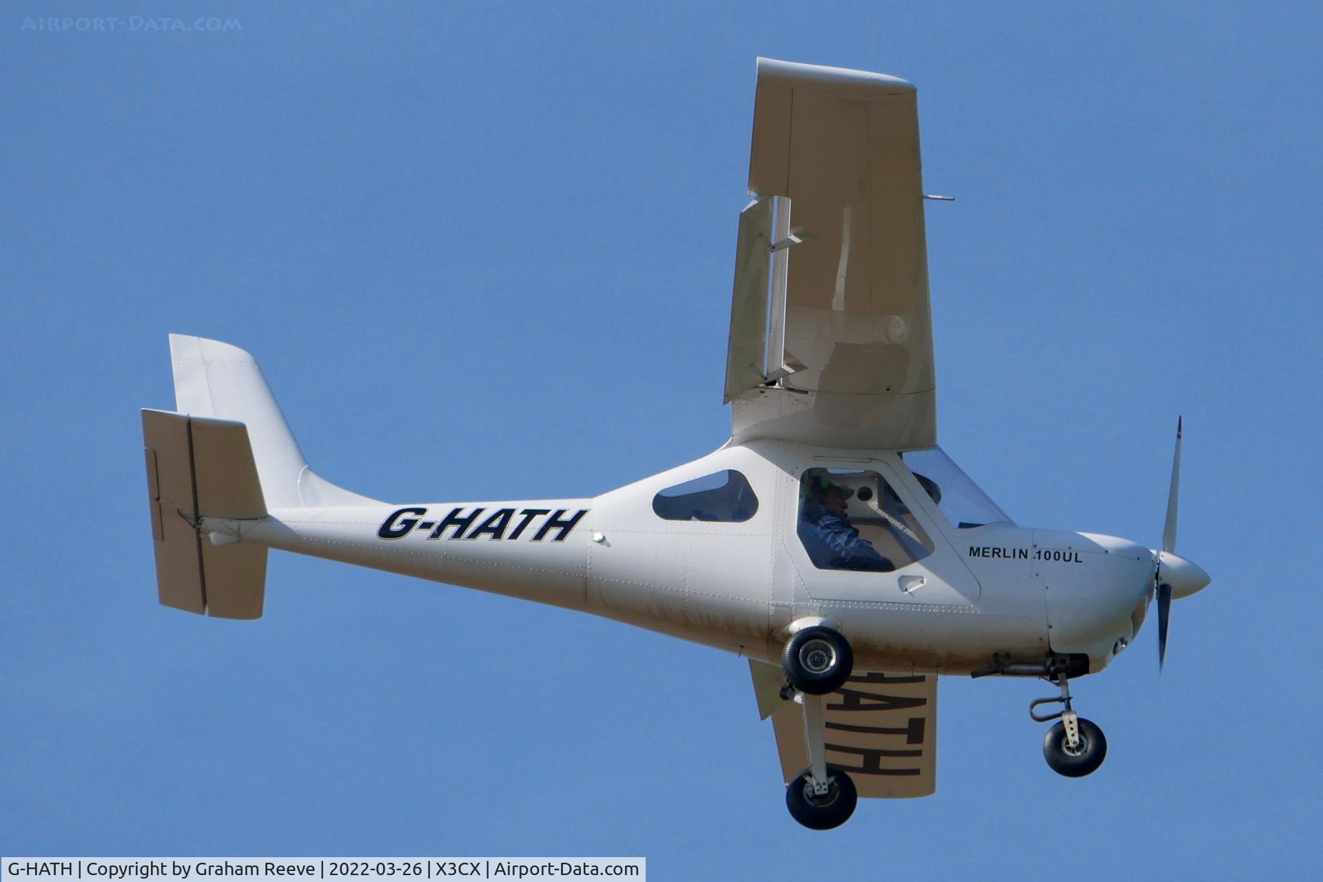 G-HATH, 2018 Techpro Aviation Merlin 100UL C/N HV-19, Landing at Northrepps.
