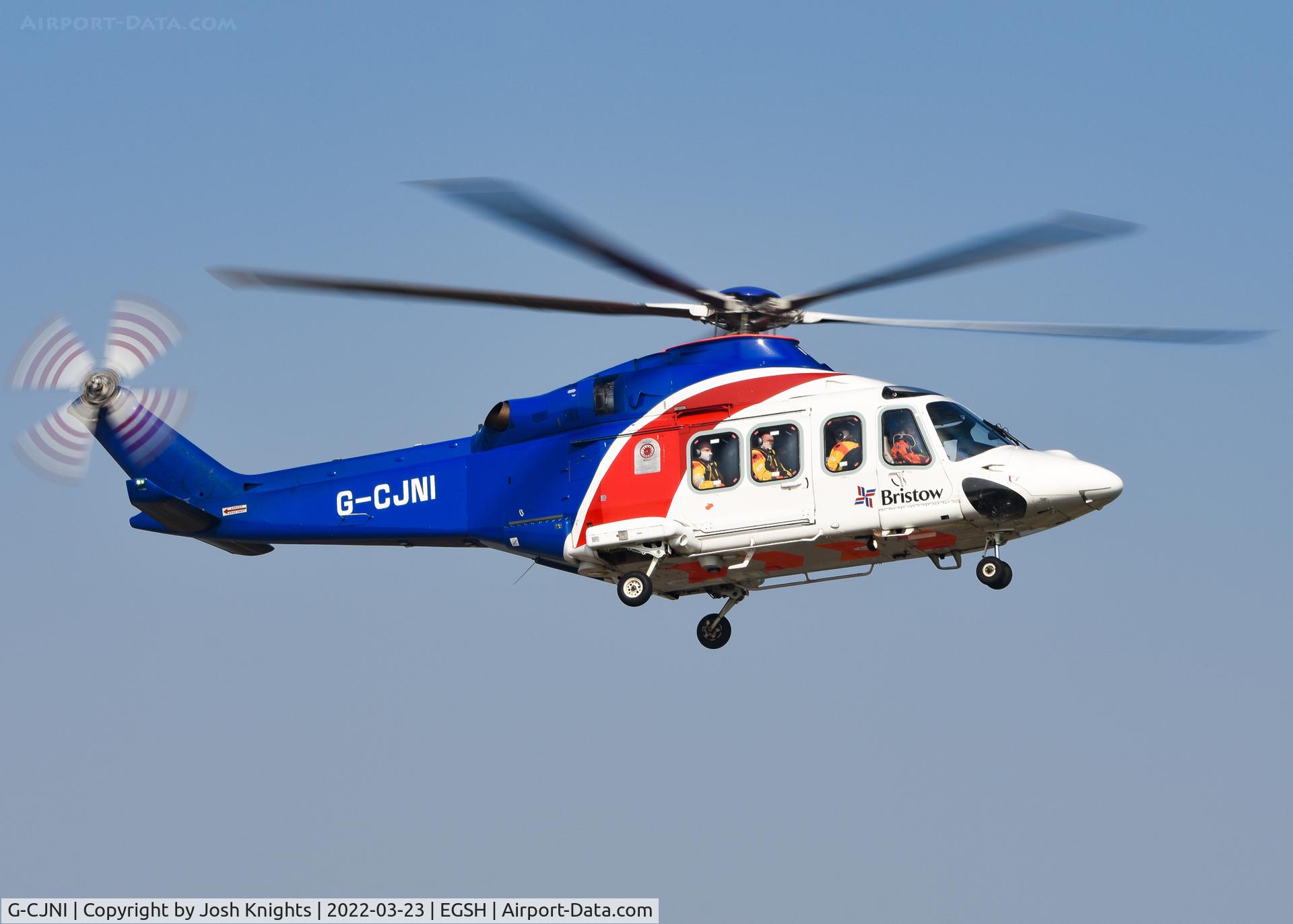G-CJNI, 2014 AgustaWestland AW-139 C/N 41374, Arriving Back To Base.