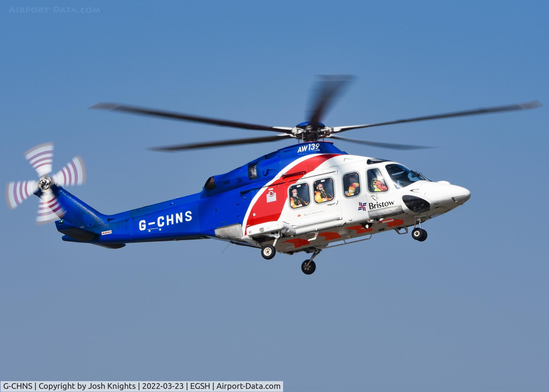 G-CHNS, 2012 AgustaWestland AW-139 C/N 31465, Arriving Back To Base.
