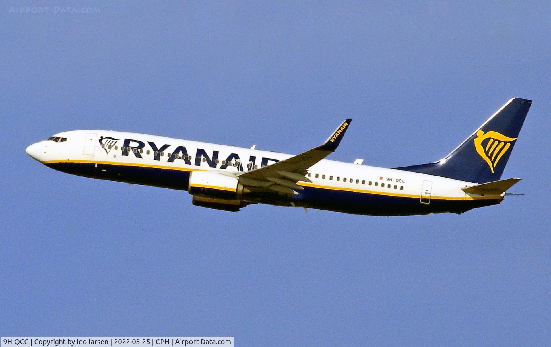 9H-QCC, 2016 Boeing 737-8AS C/N 44718, Copenhagen 25.3.2022