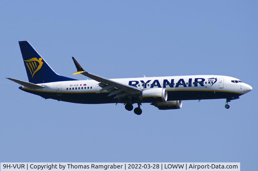 9H-VUR, 2021 Boeing 737-8-200 MAX C/N 62325, Ryanair (Malta Air) Boeing 737-8 MAX 200