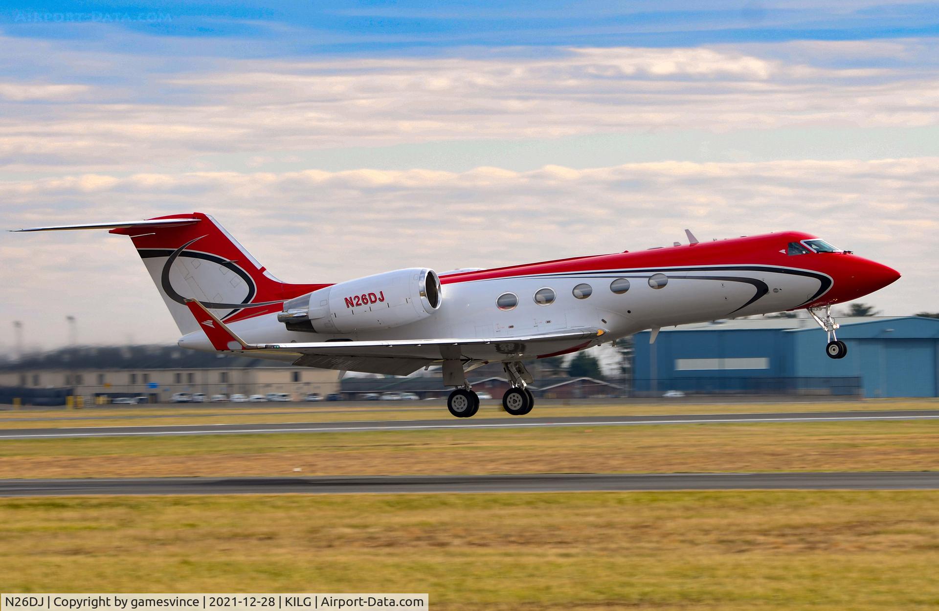 N26DJ, 1992 Gulfstream Aerospace G-IV C/N 1206, Departing KILG 28DEC2021