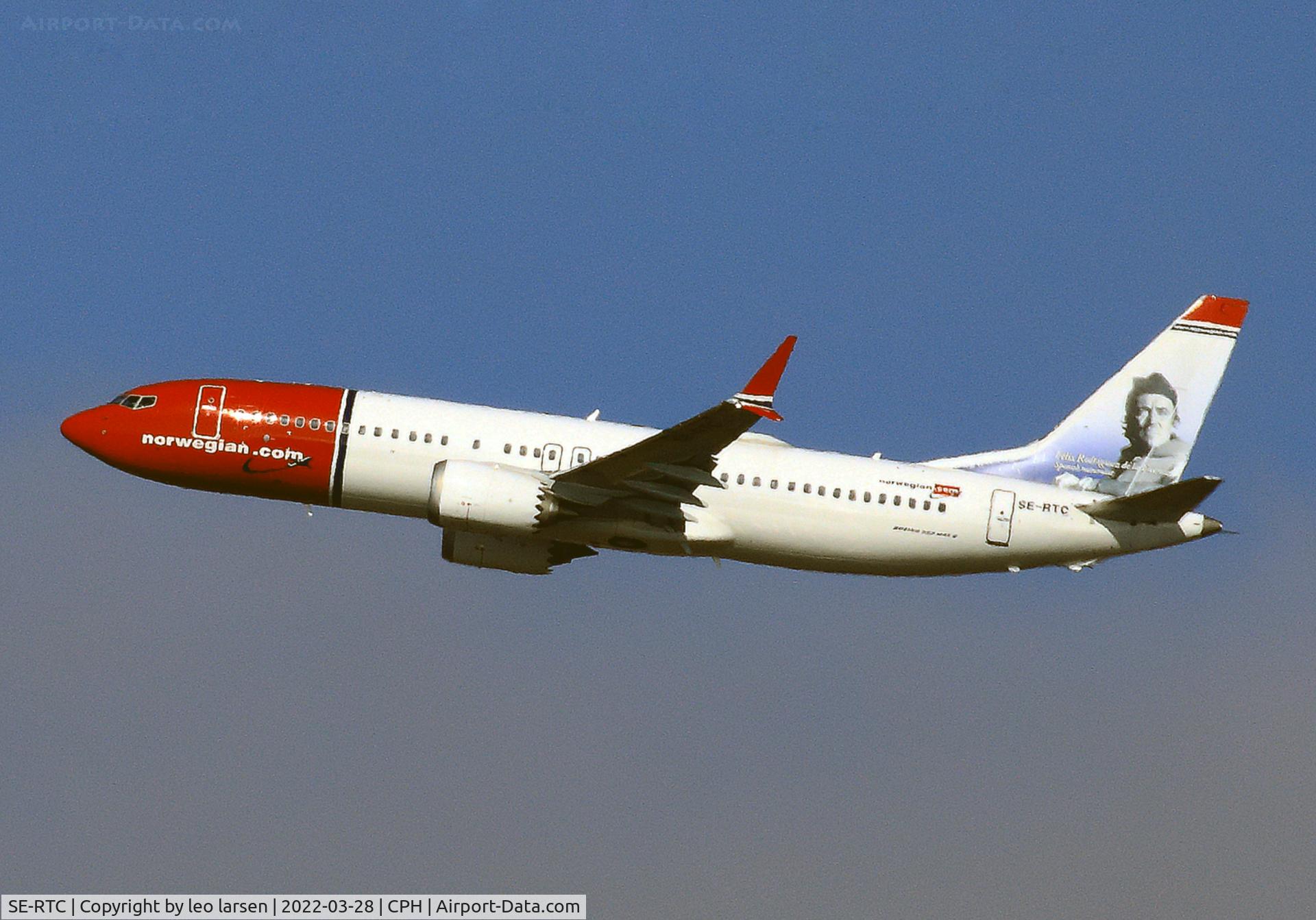 SE-RTC, 2018 Boeing 737-8 MAX C/N 63973, Copenhagen 28.3.2022