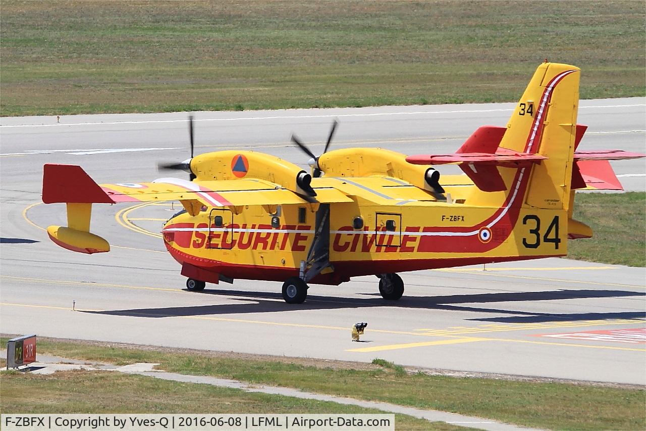 F-ZBFX, Canadair CL-215-6B11 CL-415 C/N 2007, Canadair CL-415, LIning up rwy 31R, Marseille-Provence Airport (LFML-MRS)