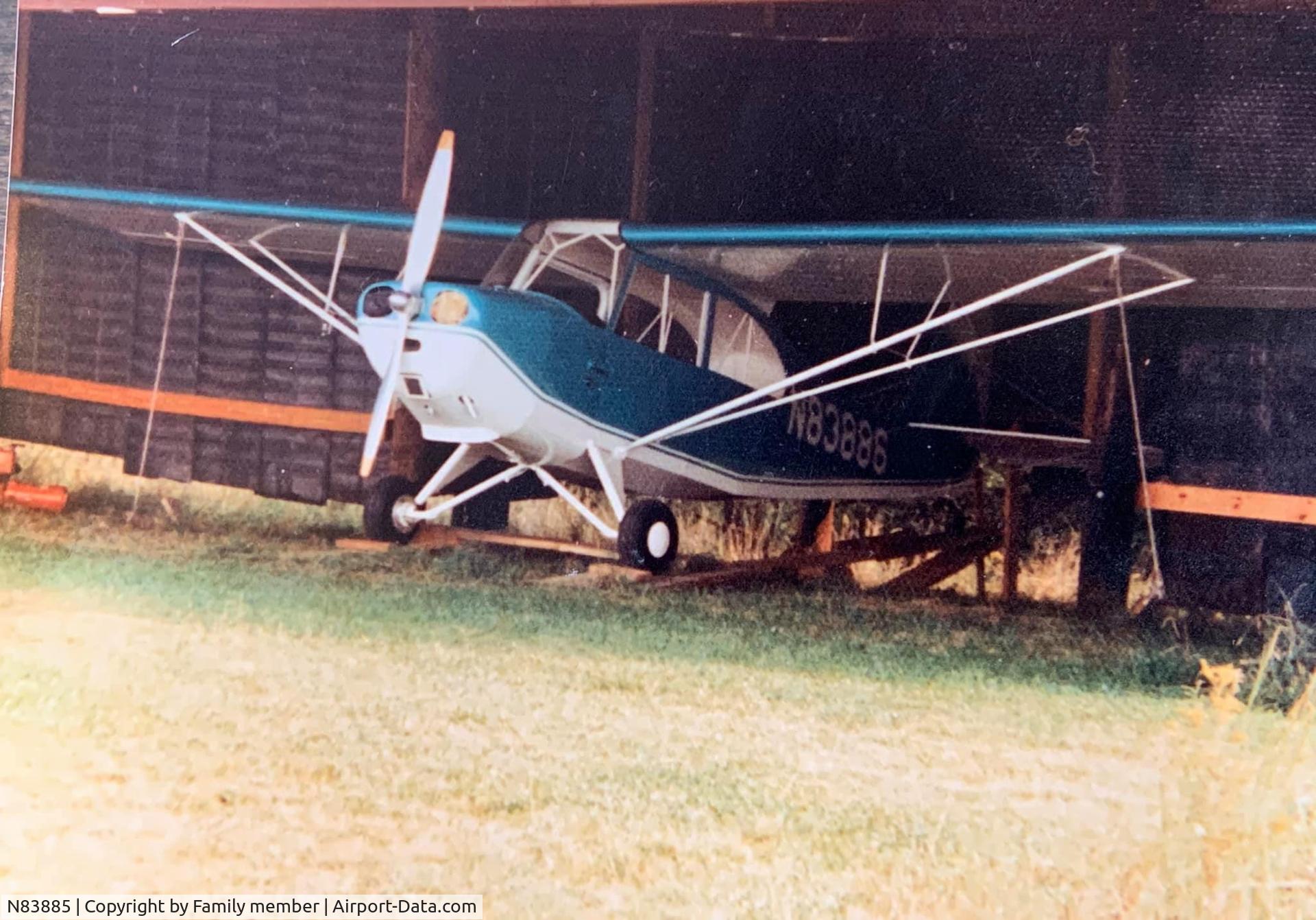 N83885, 1946 Aeronca 7AC Champion C/N 7AC-2567, In a hangar in Ford City, PA