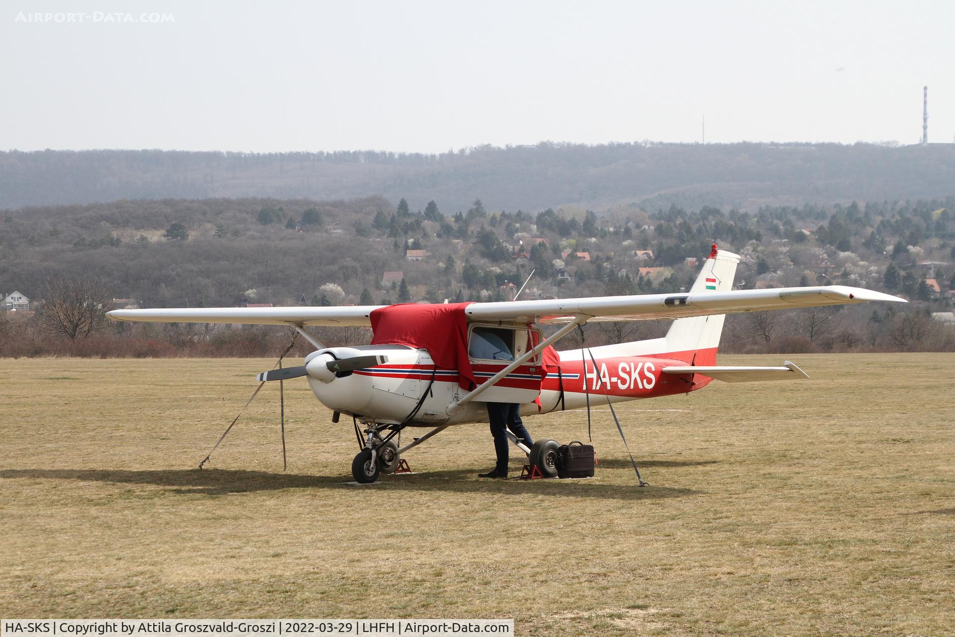 HA-SKS, 1984 Cessna 152 C/N 15285904, LHFH - Farkashegy Airport, Budakeszi, Hungary