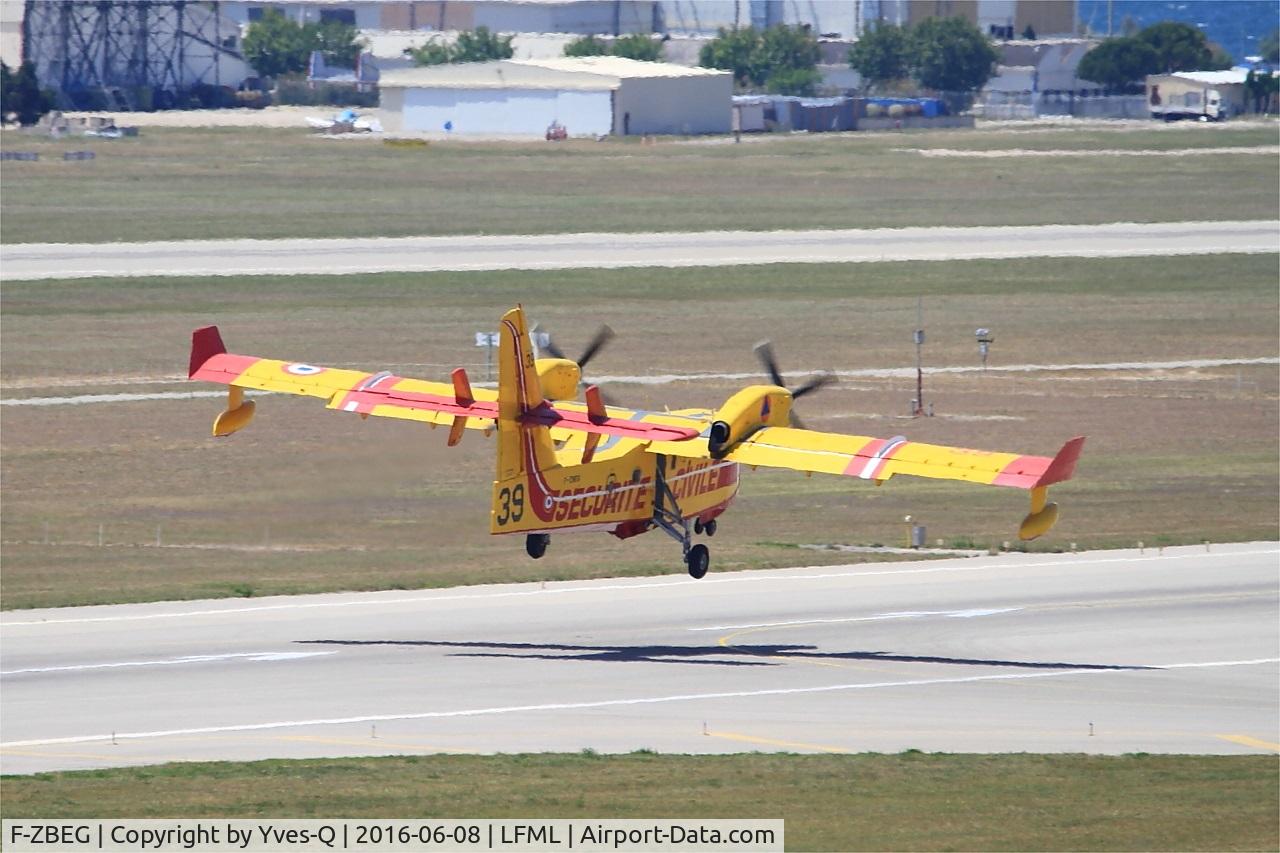 F-ZBEG, Canadair CL-215-6B11 CL-415 C/N 2015, Canadair CL-415, Take off Rwy 31R, Marseille-Provence Airport (LFML-MRS)