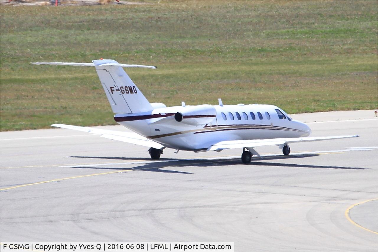 F-GSMG, 2008 Cessna 525B CitationJet CJ3 C/N 525B-0230, Cessna 525B Citation CJ3, Ready to take off rwy 31R, Marseille-Provence Airport (LFML-MRS)