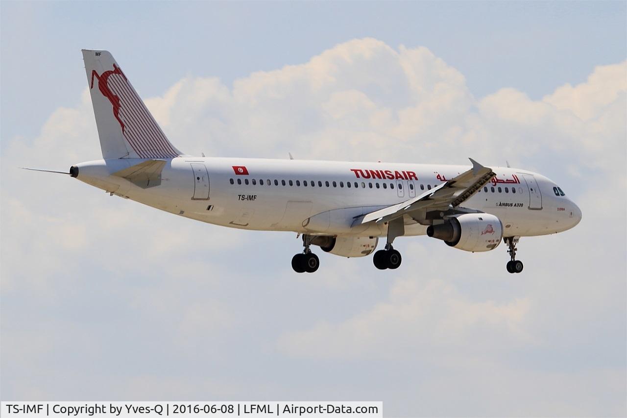 TS-IMF, 1992 Airbus A320-211 C/N 0370, Airbus A320-211, On final rwy 31R, Marseille-Provence Airport (LFML-MRS)