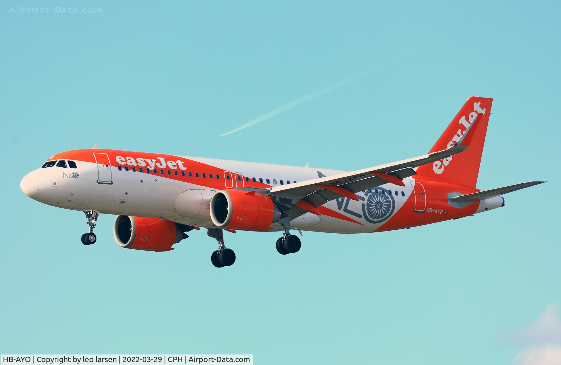 HB-AYO, 2021 Airbus A320-251N C/N 10118, Copenhagen 29.3.2022