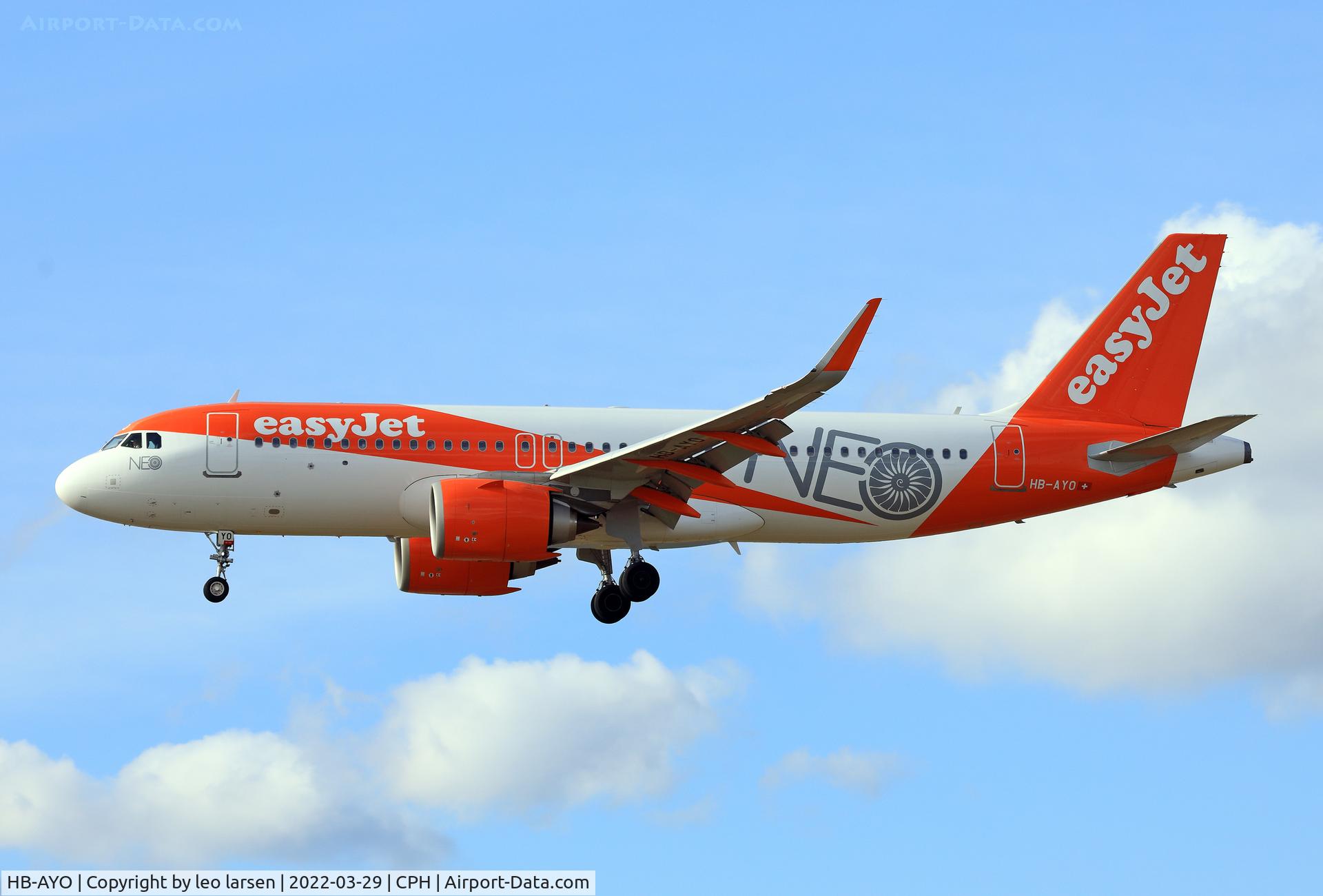 HB-AYO, 2021 Airbus A320-251N C/N 10118, Copenhagen 29.3.2022