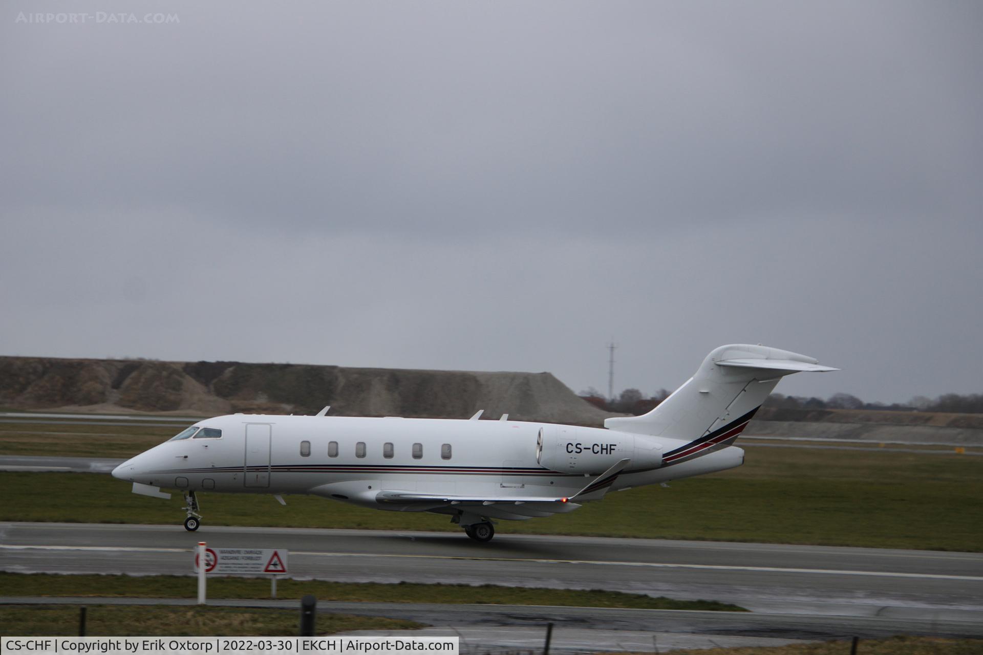 CS-CHF, 2017 Bombardier Challenger 350 (BD-100-1A10) C/N 20671, CS-CHF landed rw 04L