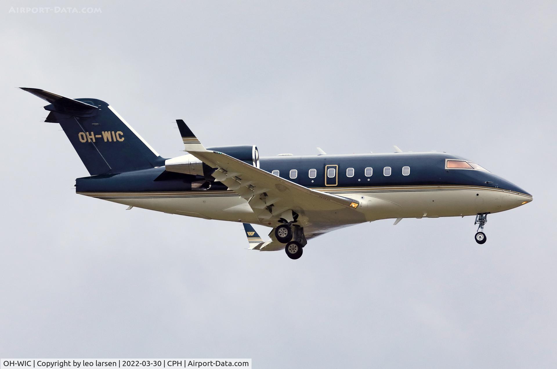 OH-WIC, 2000 Bombardier Challenger 604 (CL-600-2B16) C/N 5452, Copenhagen 30.3.2022