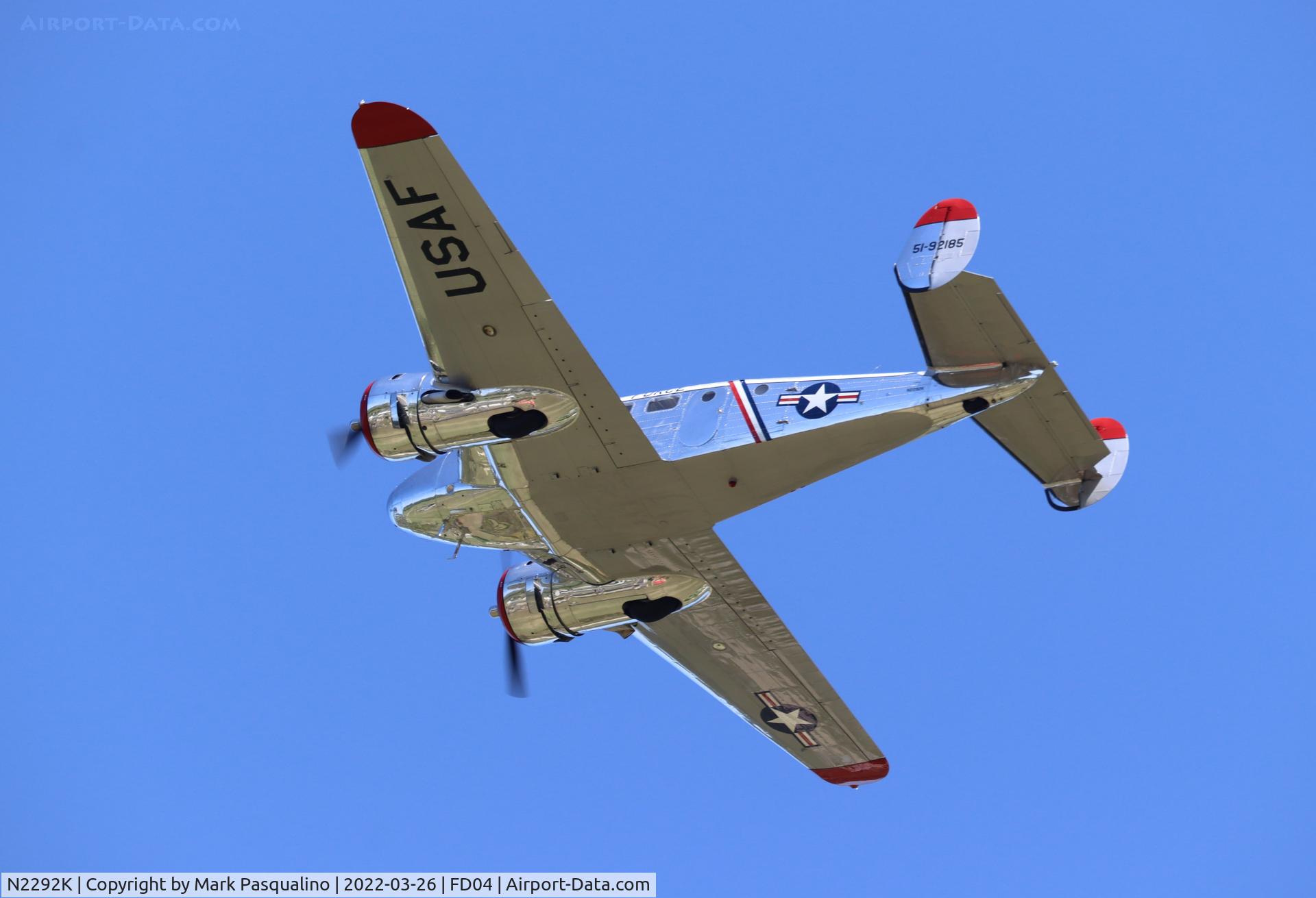N2292K, 1951 Beech Mk.3N C/N CA-8 (A-608), Beech 3N