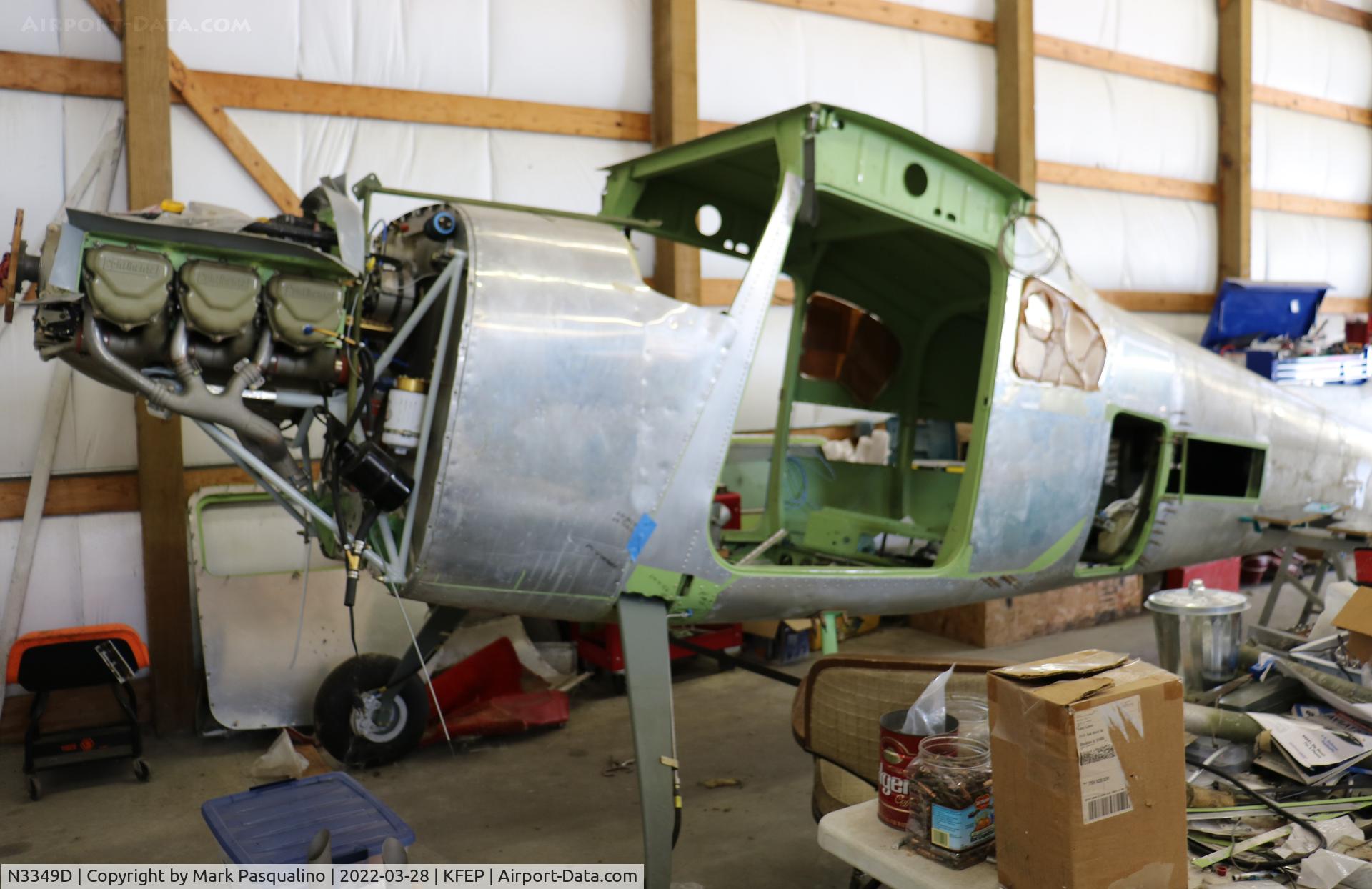 N3349D, Cessna 180 C/N 32147, Cessna 180 engine installed